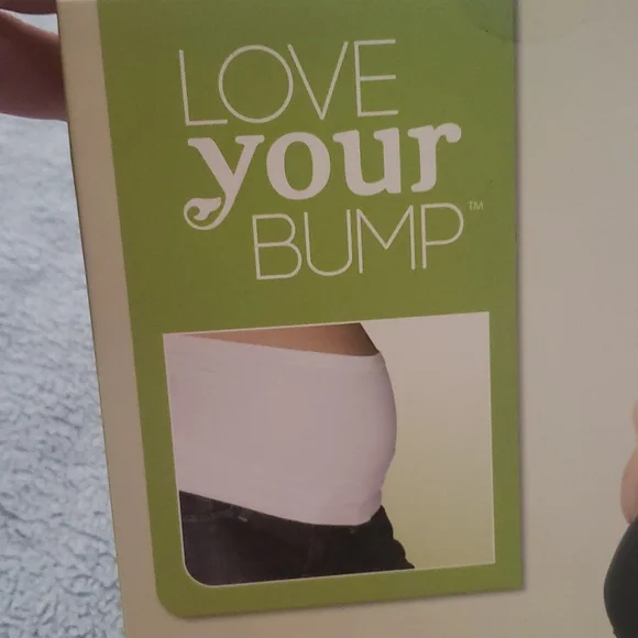 Love Your Bump Seamless Maternity Band Comfy Pregnancy White M L The Peanutshell - Picture 8 of 10